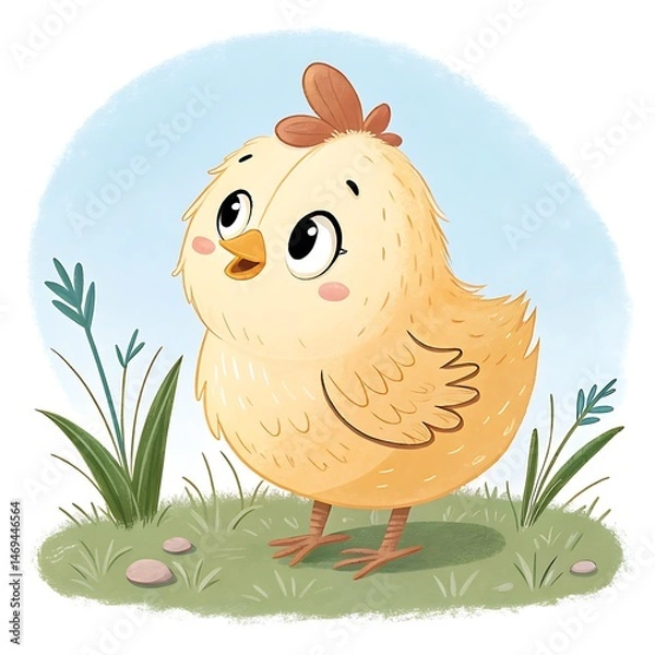 Fototapeta easter chicken with egg
