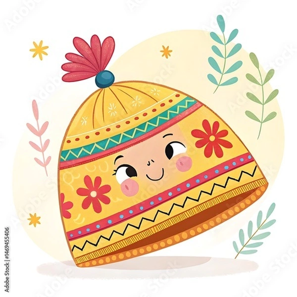 Fototapeta easter cake with easter eggs