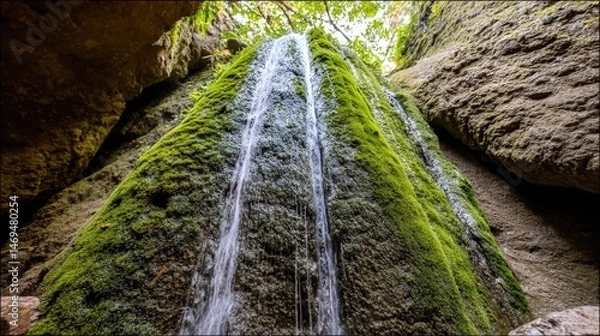 Obraz small waterfall in the forest