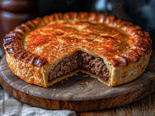 Obraz Balesh baked Tatar-style meat pie