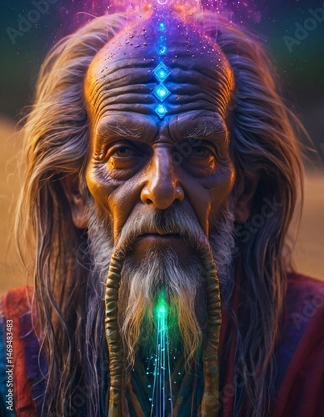 Fototapeta Different aesthetic and artistic visual designs that may be of interest to people interested in mysticism, mysticism and contemplation