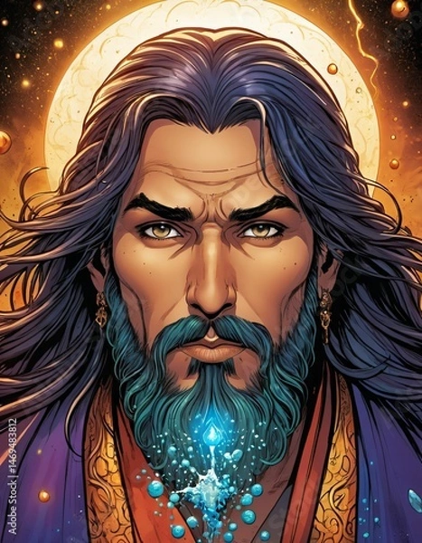 Fototapeta Different aesthetic and artistic visual designs that may be of interest to people interested in mysticism, mysticism and contemplation