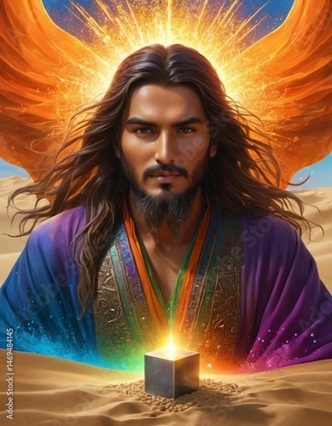 Fototapeta Different aesthetic and artistic visual designs that may be of interest to people interested in mysticism, mysticism and contemplation