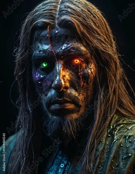 Fototapeta Different aesthetic and artistic visual designs that may be of interest to people interested in mysticism, mysticism and contemplation