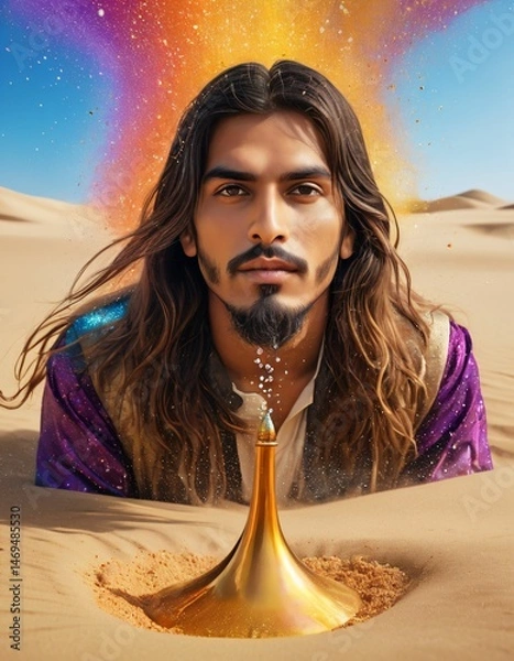 Fototapeta Different aesthetic and artistic visual designs that may be of interest to people interested in mysticism, mysticism and contemplation