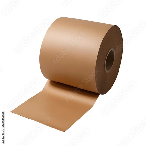 Obraz roll of tape paper isolated on white