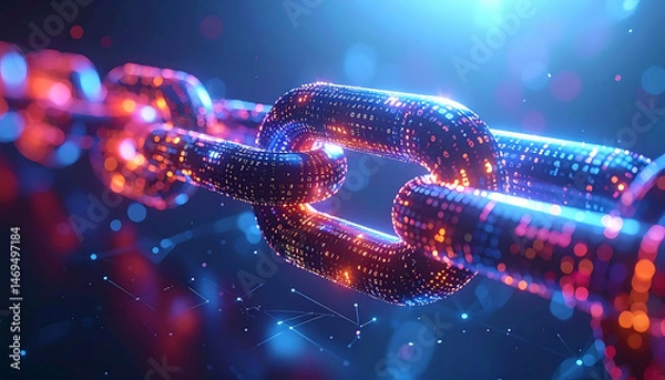 Obraz Secure Digital Chain: Blockchain Technology & Data Security