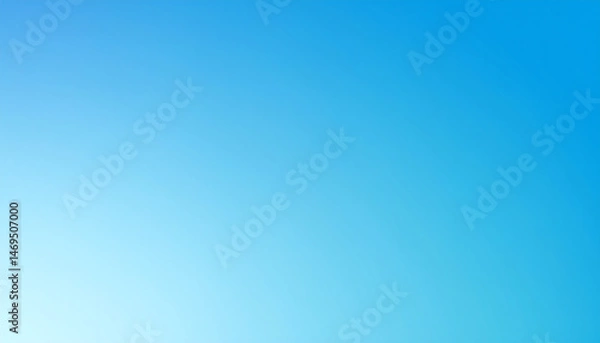 Obraz Serene Gradient: Light Blue to Azure Smooth Transition Background Design