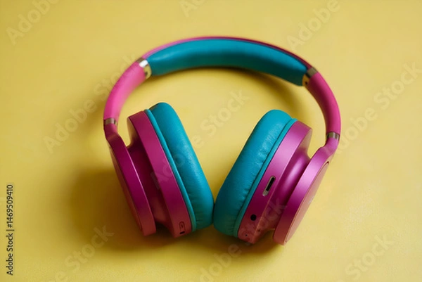 Obraz colorful headphones