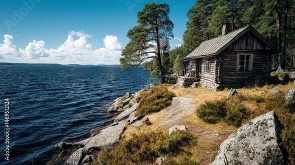Obraz house in the mountains