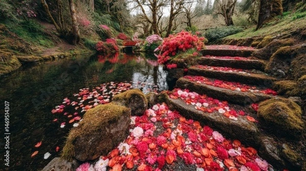 Obraz autumn leaves on the ground