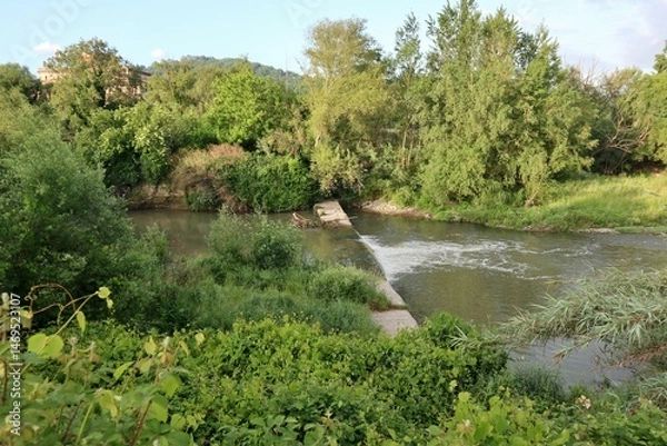Obraz Benevento - Fiume Sabato presso la confluenza nel Fiume Calore