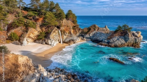 Obraz coast of the sea in greece