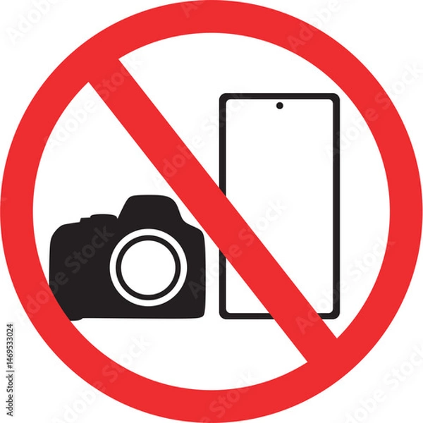 Fototapeta no photography with camera or phone