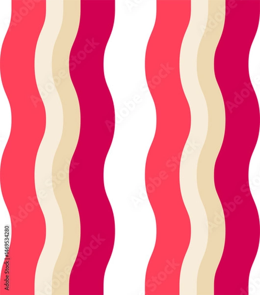 Obraz bacon illustration on a white background    