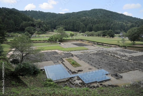 Fototapeta 一乗谷朝倉氏遺跡 朝倉館跡 (福井)