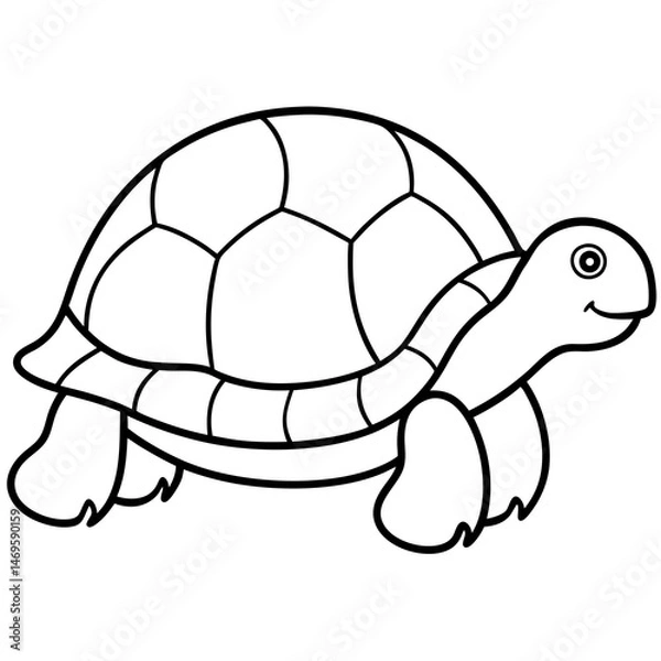 Obraz Modern Tortoise One-Line Art