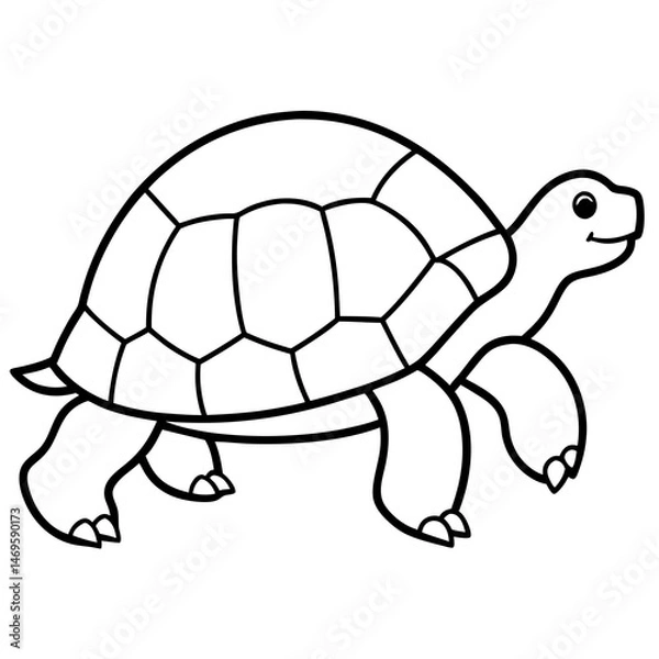 Obraz Modern Tortoise One-Line Art