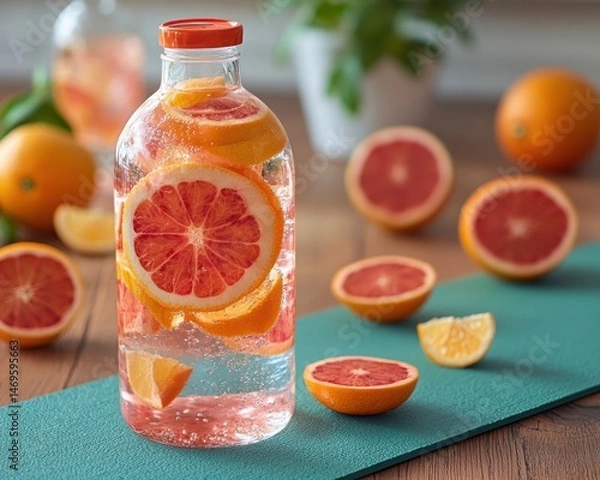Obraz Refreshing citrus infused water