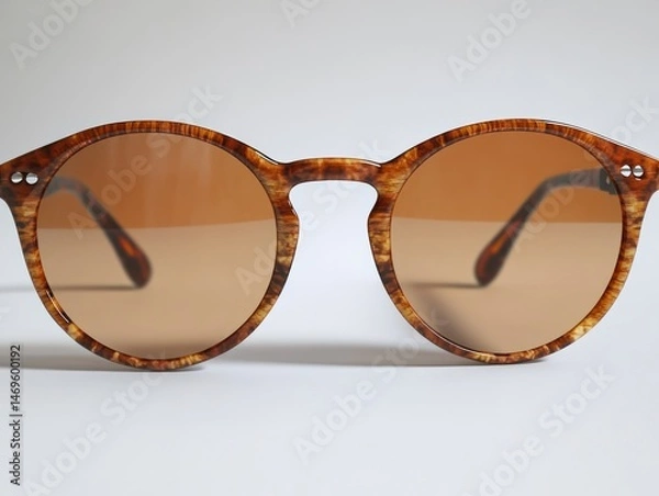 Obraz Round sunglasses with brown lenses