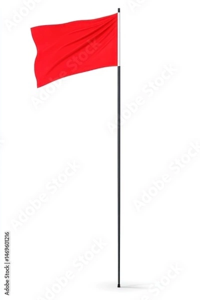 Obraz Red Flag on a Pole