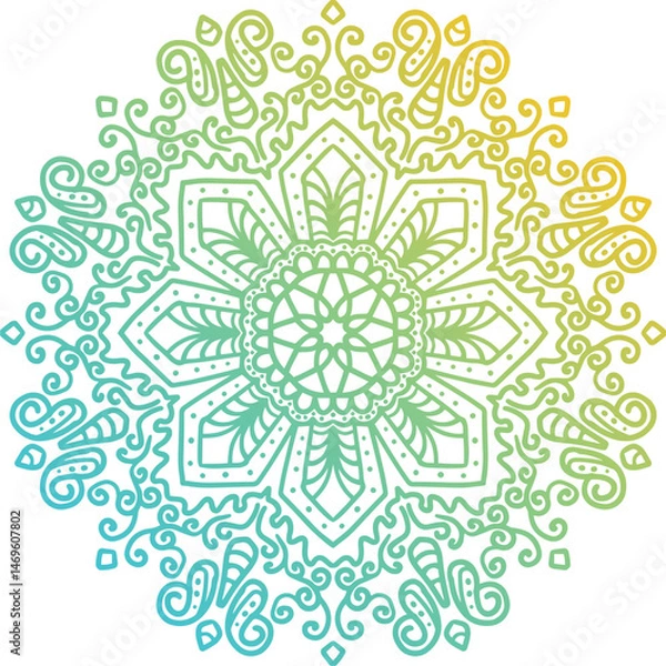Obraz All colorful Hand drawn mandala