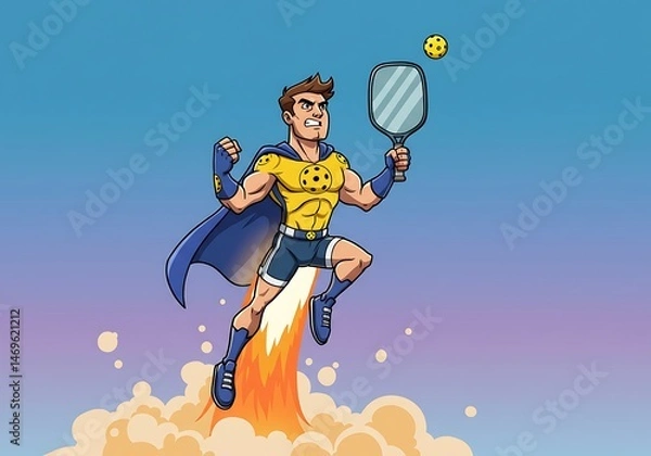 Fototapeta Pickleball Powerhouse AI Generated