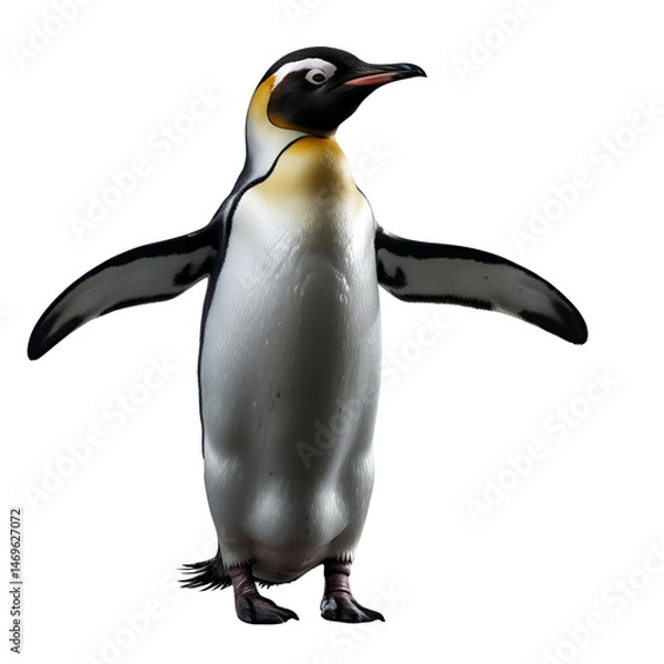 Obraz penguin isolated on white
