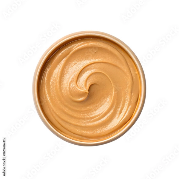 Fototapeta Sandalwood paste isolated on transparent background.