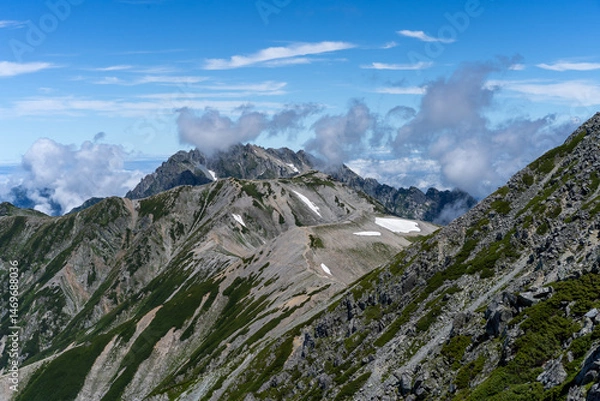 Fototapeta high mountain landscape