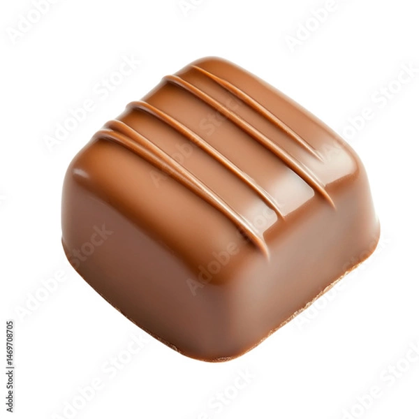 Obraz Delicious chocolate candy with smooth, glossy finish and elegant design, perfect for indulgence and gifting