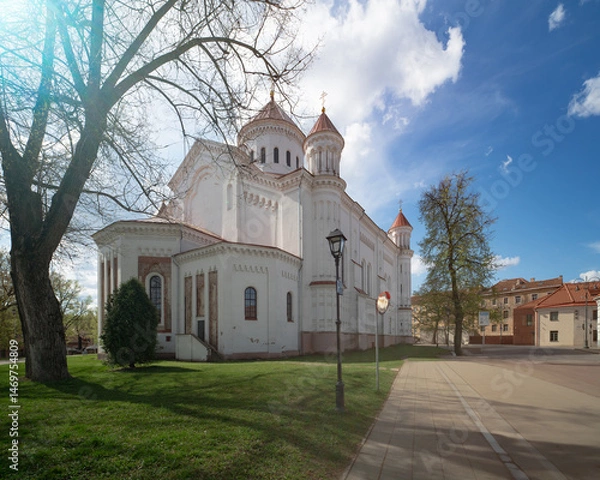 Obraz Cathedral of the Theotokos, byzantine  styled Orthodox Church in Vilnius, Lithuania