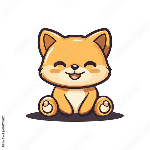 Obraz fox cartoon mascot vector design