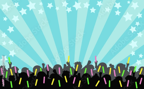 Obraz 熱狂する観客フレーム