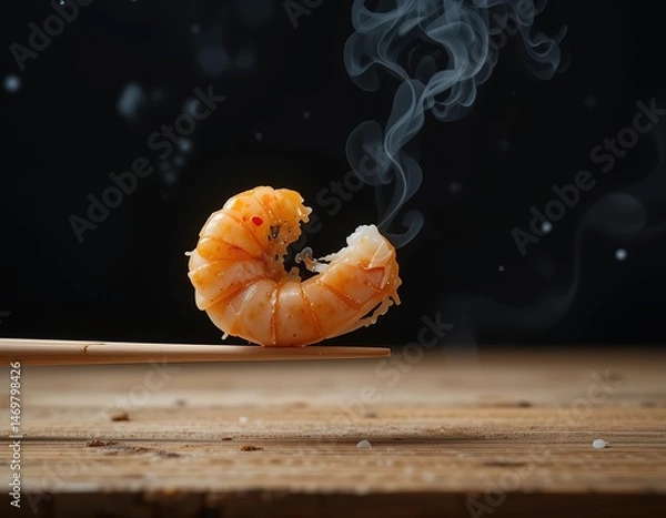 Fototapeta Steaming Prawn Perfection