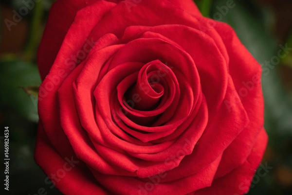 Fototapeta Red rose flower close up, background, texture