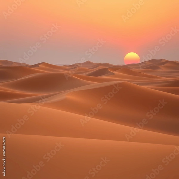 Obraz Golden Desert Dawn