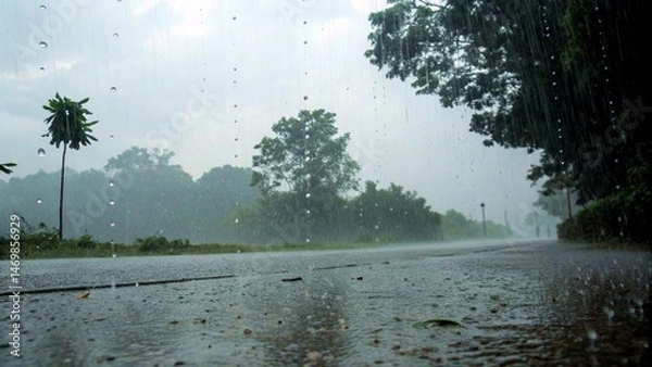 Obraz monsoon season background