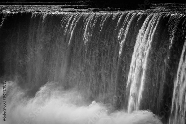 Fototapeta ナイアガラの滝のモノクローム