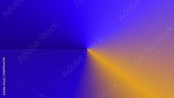 Fototapeta Abstract gradient artwork featuring a blue to orange radial blend, creating a dynamic visual effect