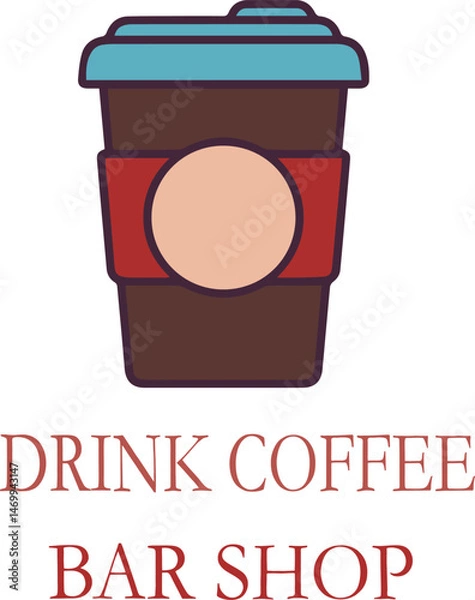 Fototapeta coffee cup icon