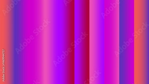 Fototapeta Vertical gradient stripes in vibrant pink, purple, and coral hues