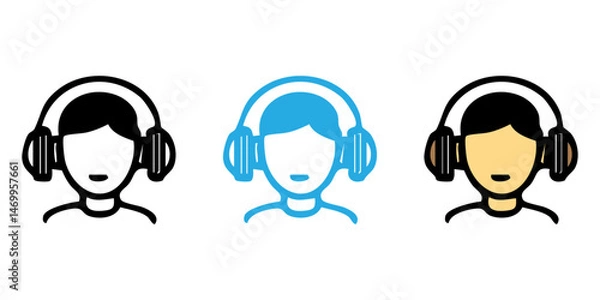 Fototapeta Helper Robot or AI Assistant Icon