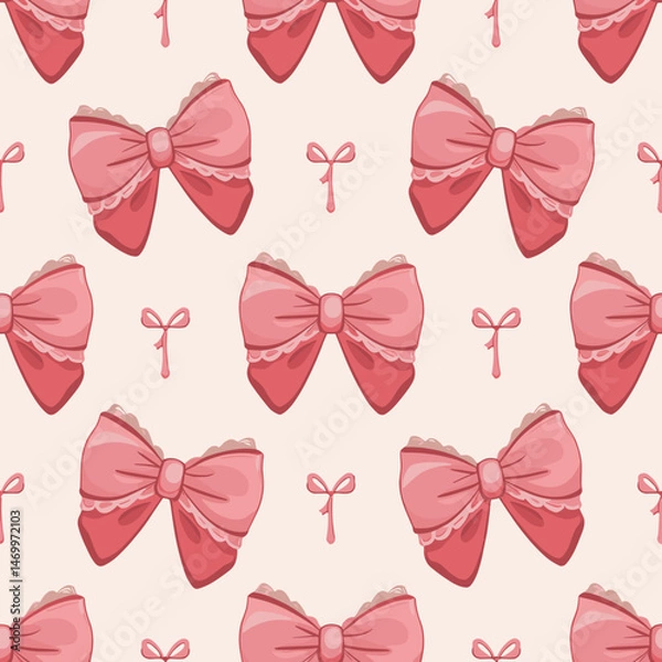 Fototapeta bow seamless, bow seamless pattern, bow background, pink pattern, bolossom pattern, bolossom seamless, fashion bow, cute pattern, baby bow, bow background, ribbons and bows, bow, ribbon drawn, bow pat