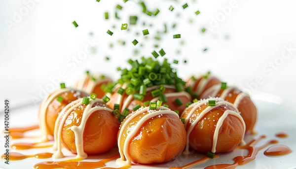 Obraz タイトル：「白鮪かつおたこ焼き～大阪の屋台料理～」