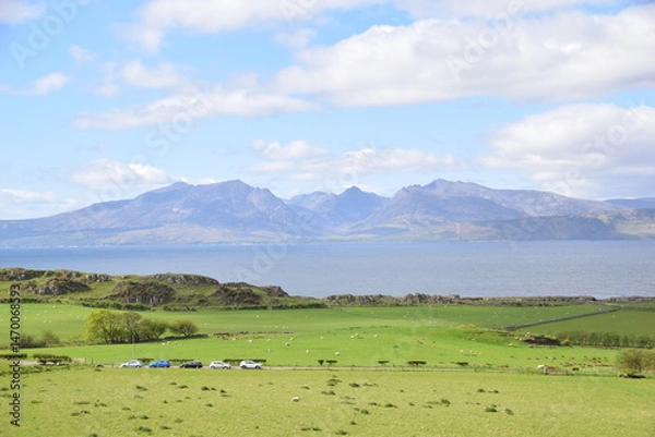 Obraz View of Arran from Bute, Scotland