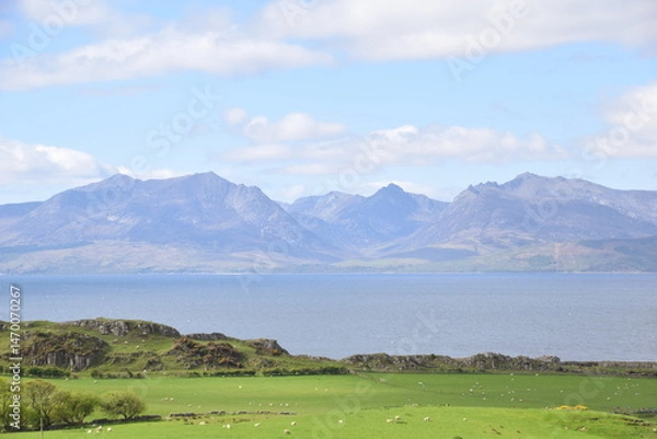Obraz View of Arran from Bute, Scotland
