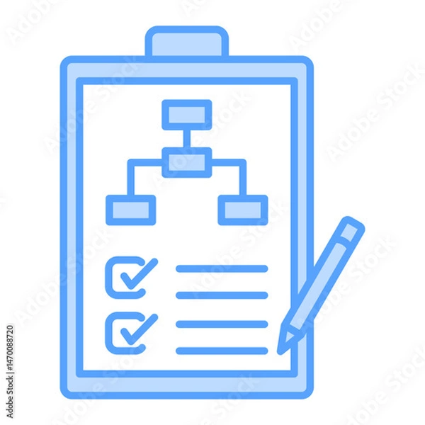 Obraz Planning icon blue