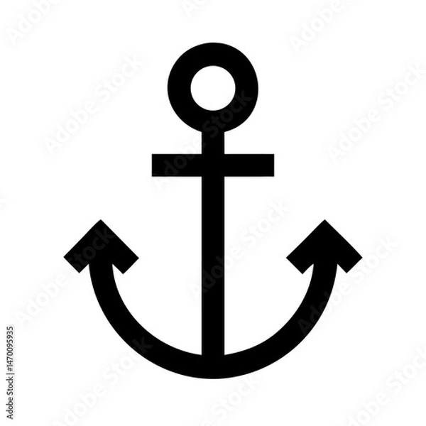 Obraz anchor on a white