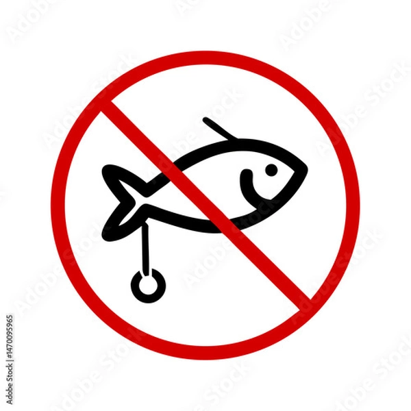 Obraz no fishing sign